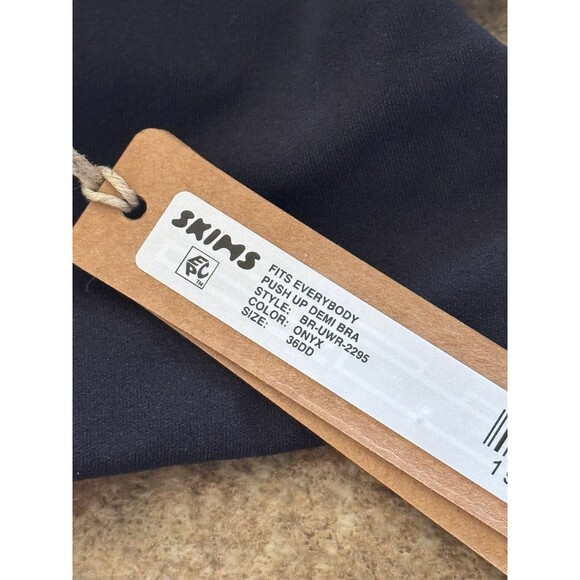 Skims Fits Everybody Push-up Demi Bra Onyx Size 36DD - Picture 7 of 7